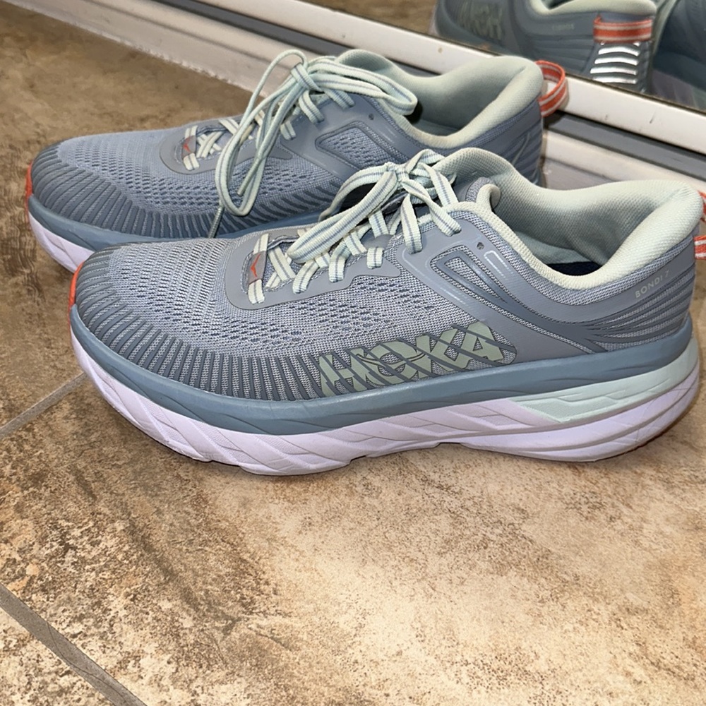 HOKA Bondi 7 Blue Sneakers